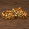 Antique Temple Bangles With Matte Gold Plating